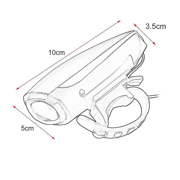 USB Opladning/Batteri Cykel Forlygter med Lysmulighed