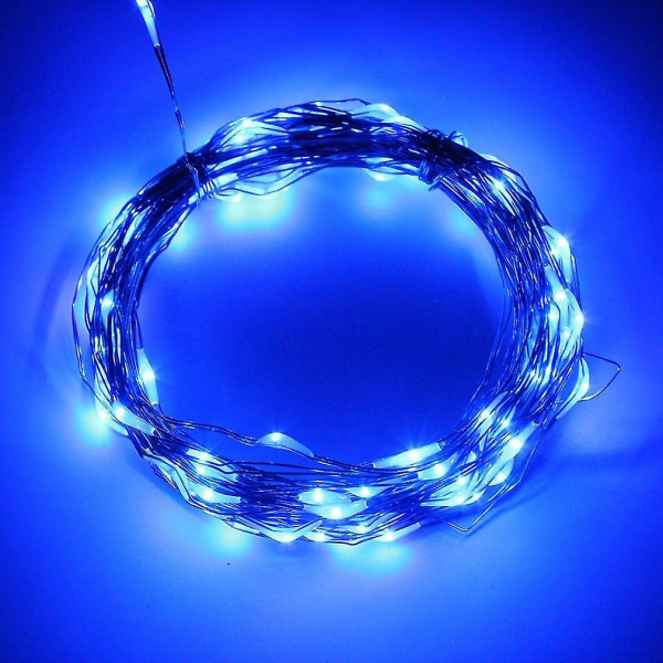 10m 100 LED Kobbertråd Julelys Batteridrevet