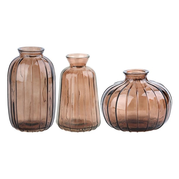 Vas Ornament Fargede Gjennomsiktige Glass Flere Typer