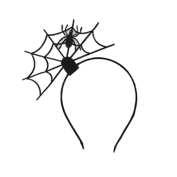 Halloween Spindelvev Spindel Spindelvev Halloween Party Hodeplagg (svart Spindel) Yi-yuhao