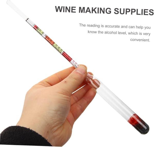 3 sæt tredobbelt skala alkoholhydrometer testglas til vinfremstillingsudstyr