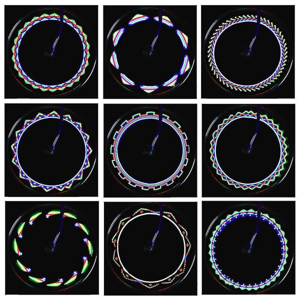 22 LED 15 Patterns Waterproof Flashing Bicycle Wheels Spoke