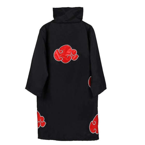 Akatsuki Kappe Anime Kostume Itachi Robe Med Halskæde Pandebånd Ring Sæt Rolleleg L