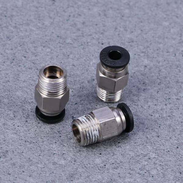 24 stk. profesjonell mannlig rett pneumatisk PTFE-rørkobling