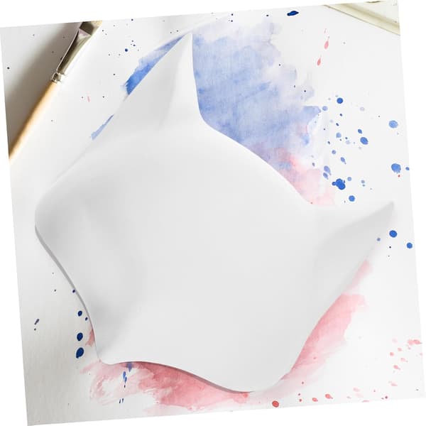 4 stk. tomme revemasker til Halloween DIY malbare maskerademasker