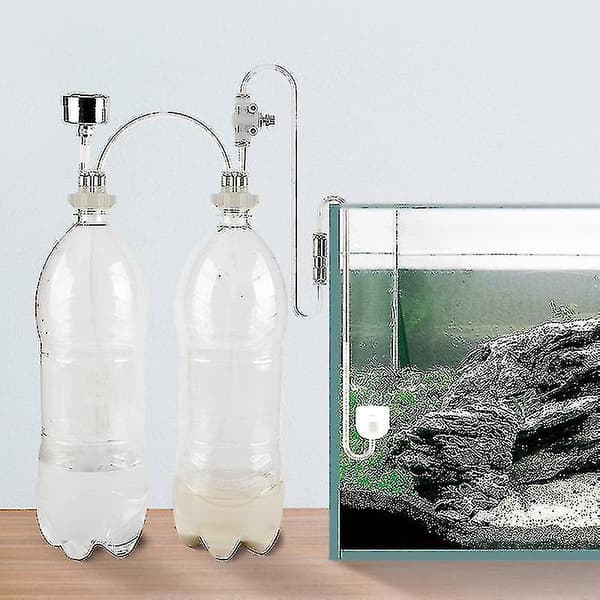 Akvariumflaskkork för DIY levande växter CO2-diffusor luftgenerator system