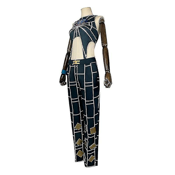 Cosdaddy Anmie Jojo's Bizarre Adventure Jolyne Cujoh Kostume til Voksne Kvinder og Piger XS