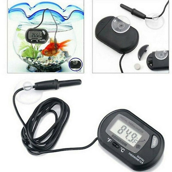 LCD Digital Akvarium Termometer Vanntemperatur