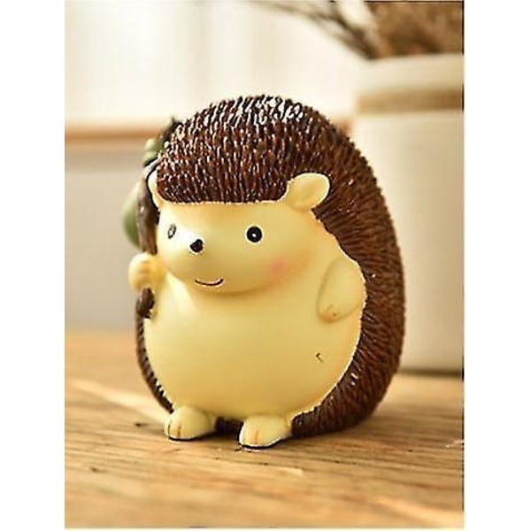Creative Hedgehog Piggy Bank Dekoration Djurstatyer Gåvor