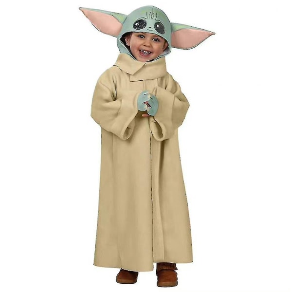 Wars Mandalorian Yoda Clothes Kids Up Performance puku 8-10 Years