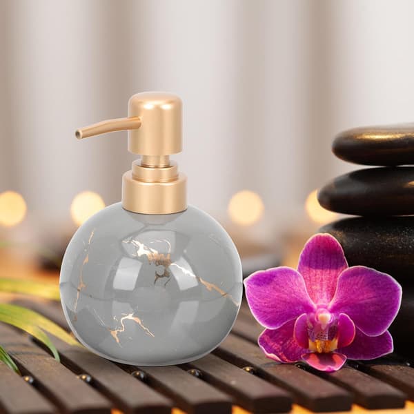 Keraaminen shampoopumppupullo 300 ml, suuri tilavuus, helppo puhdistaa, voidelusikka