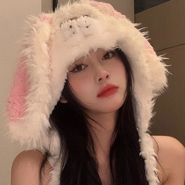 Rabbit Caps Nymph Pupuhat Furry Rabbit Lahjat Lämmin Talvi Hatut Gray