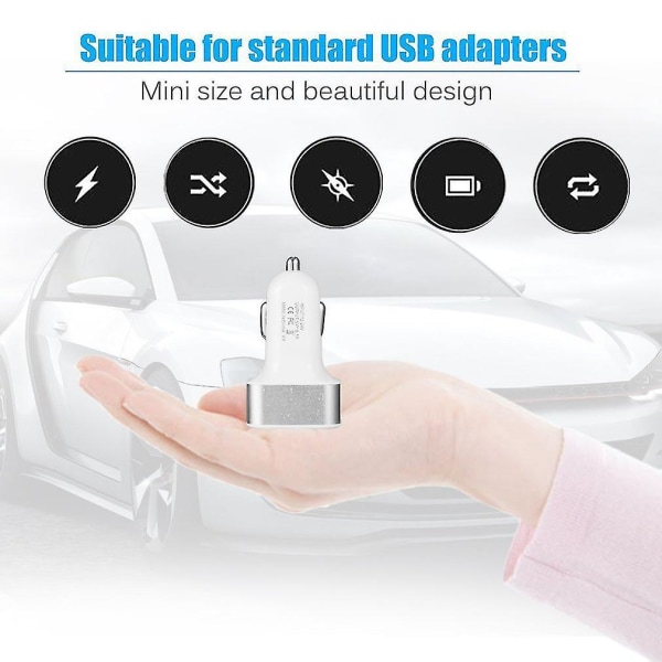 Universal 3 USB Billader Adapter 3 Porte 2A 2.1A 1A