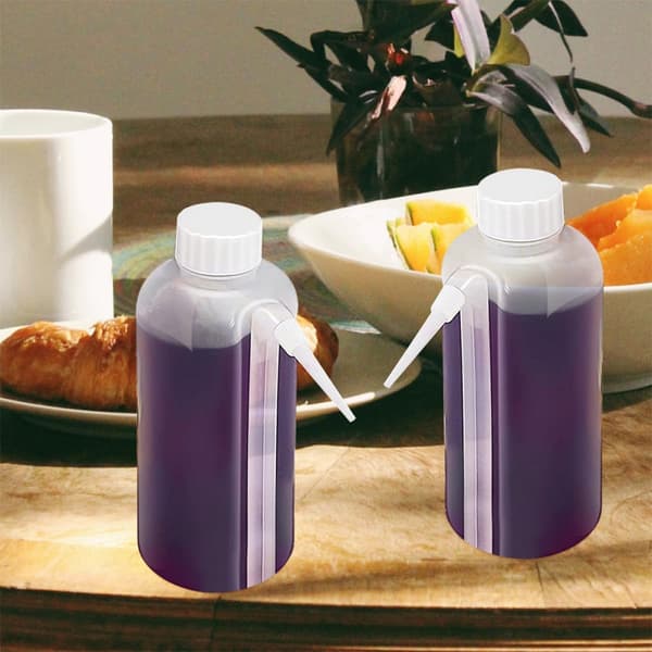 Såsklämflaskor för fyllning av kryddor med droppfri design 2 st 500 ml
