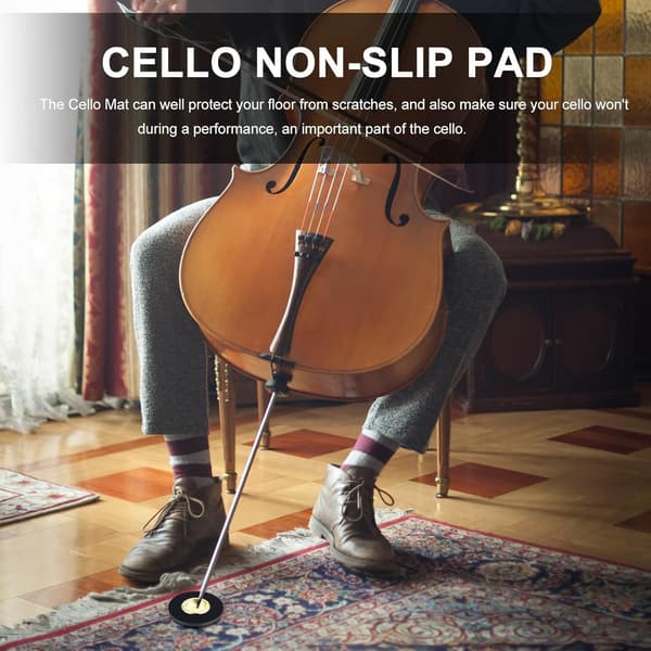 Cello End Pin Holder Nylon Anti-slip Mat Floor Protector with Solid Design