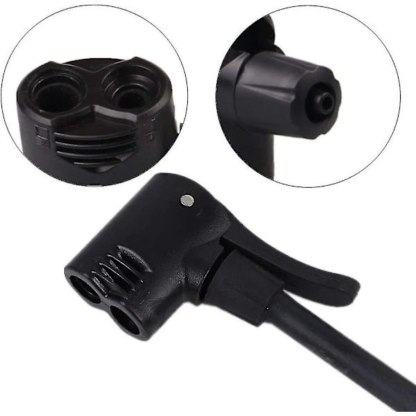 Dobbelt Hoved Cykel Sporpumpe Cykel Dæk Luftpumpe Ventil Adapter Cykel Sporpumpe