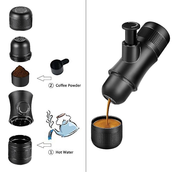 Kannable Espresso-kone Käsikäyttöinen Kahvinkeitin