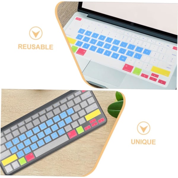 2 stk. Tastaturfilm Computertastaturer Laptop Tastatur Negleklistermærker til Neglekunst Dækning
