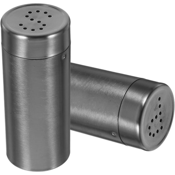Shakers Set Kryddflaskor i Rostfritt Stål Hål Återanvändbara Krydddispensrar för Kök Grill