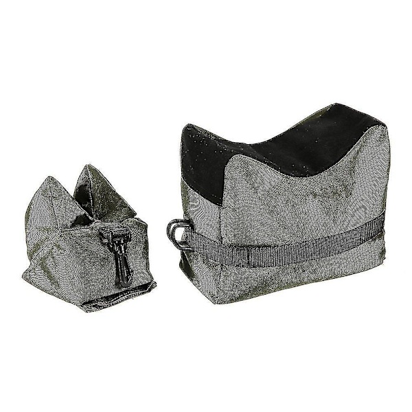Fram- och bakre stödgevärsandsäck utan sand, tillbehör för hagelgevär (set om 2, grön)