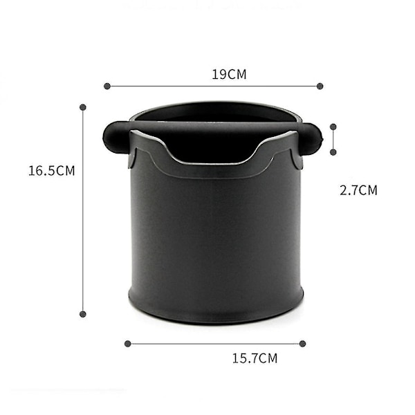 Kaffegrumsbeholder Sort Kaffemaskine Affaldsbeholder