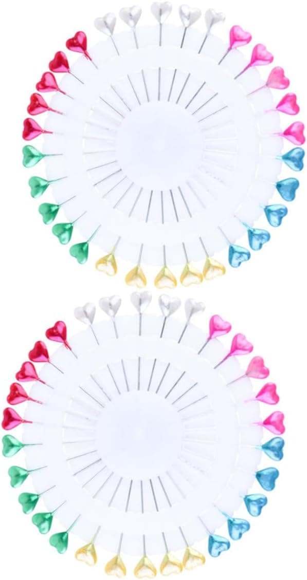 3 STK Hjertehode Perlenåler for Søm Broderi Lappeteknikk DIY Stoffnåler