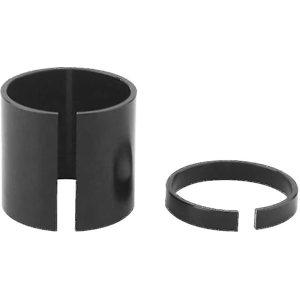 Cykel Styrstamme Gaffel Skive Adapter 28,6 mm Til 31,8 mm Styr Skive Forlænger Adapter - Sort