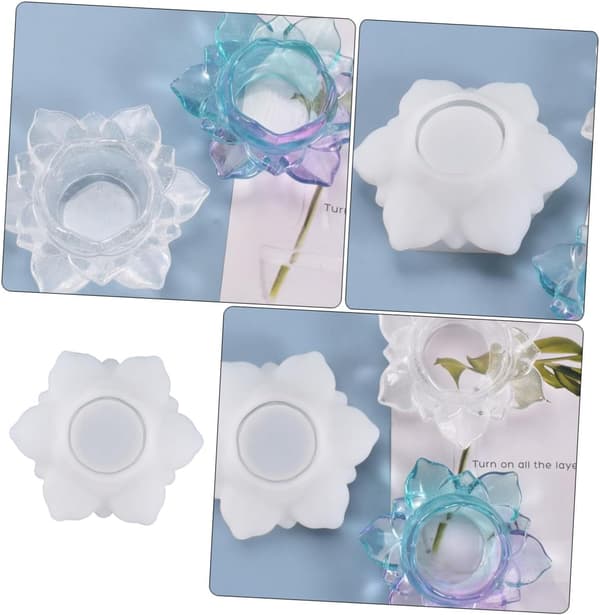 DIY Blomst Oppbevaringsboks Silikonform for Harpiksstøping Håndlaget Krystall Epoxyform
