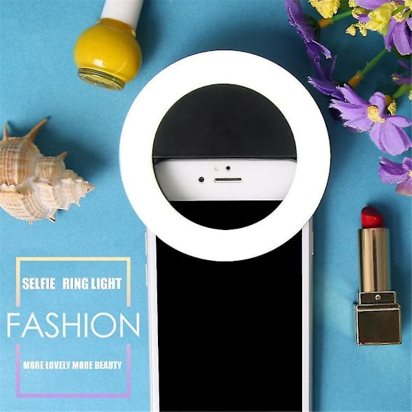 SG-11 Mini Oppladbart Telefon LED Selfie Lampe Ring