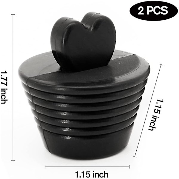 Badekarpropp, 2-pakning Universal Badekarpropp, Silikon Badekarpropp Badekaravløps Propp