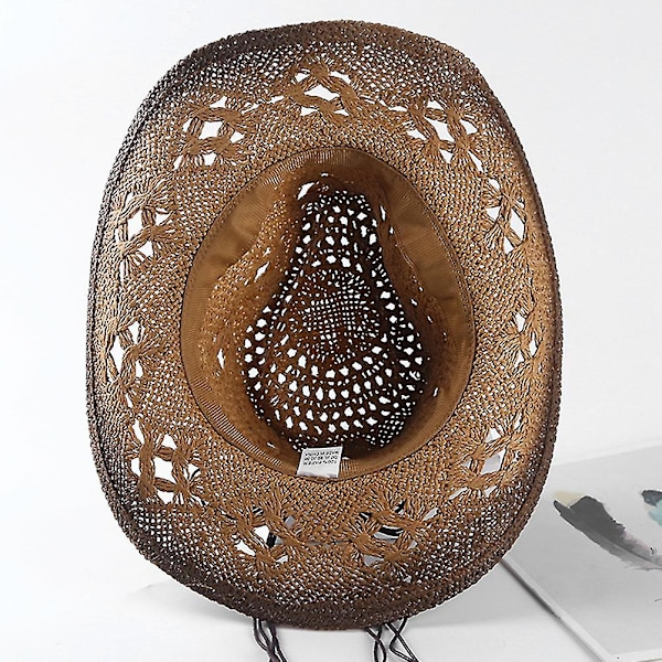 USA-Hattar Herrar Halm Livräddarehatt Cowboyhattar Partypack Dam Cowboyhatt UPF Halmhatt Western Cowgirlhatt
