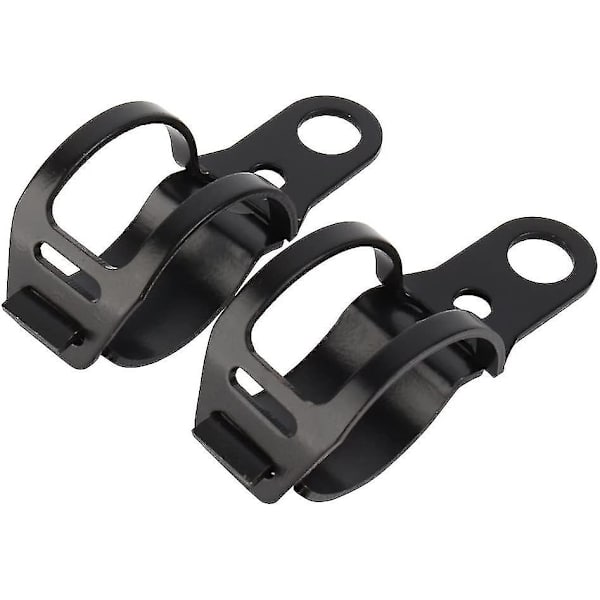 Motorcykel Blinklys Montering Beslag Universal Blinklys Indikator Flytning Gaffel Holder Klip (sort) (2 stk)