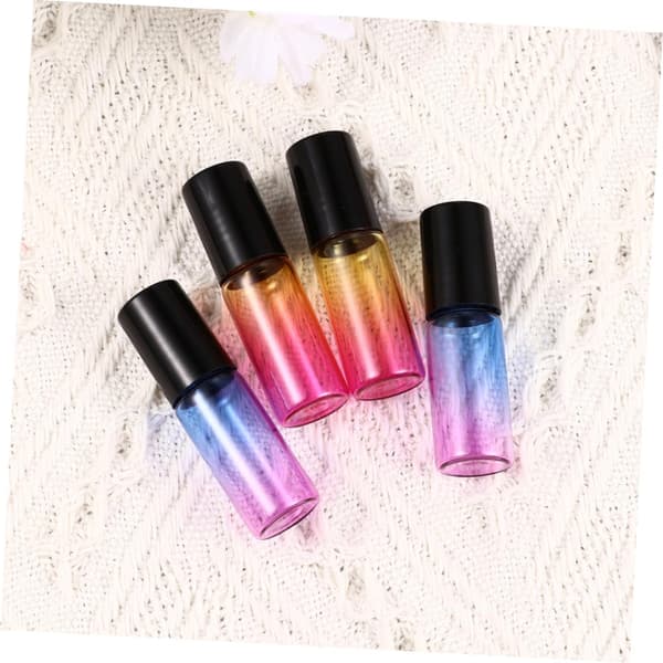 10 st glasrullflaskor Gradient Roller Oils Bärbara för hemresor