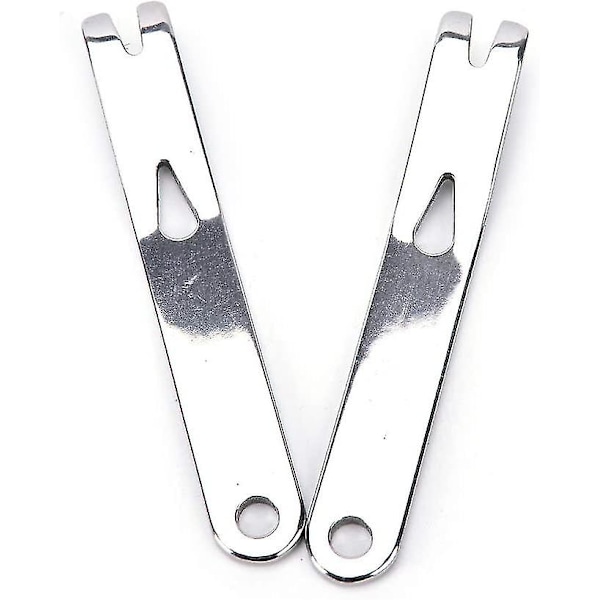 Mini Crank Crowbar Multiverktyg Fickkniv Nyckelring Överlevnadsskrapa Silver 4 st