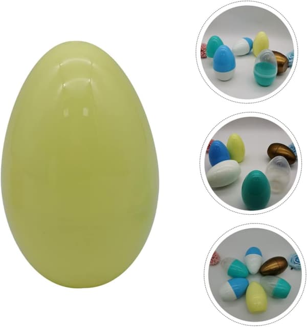 2 stk. fyllbare påskeegg, tomme for påskefestleker, dekorative vridde