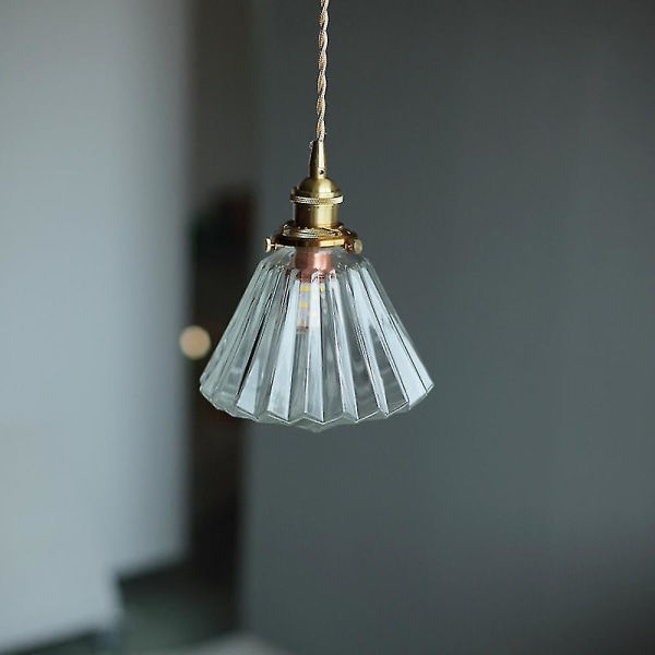 18cm Mässing Glas Kronljusstake Led 5w Transparent Färg
