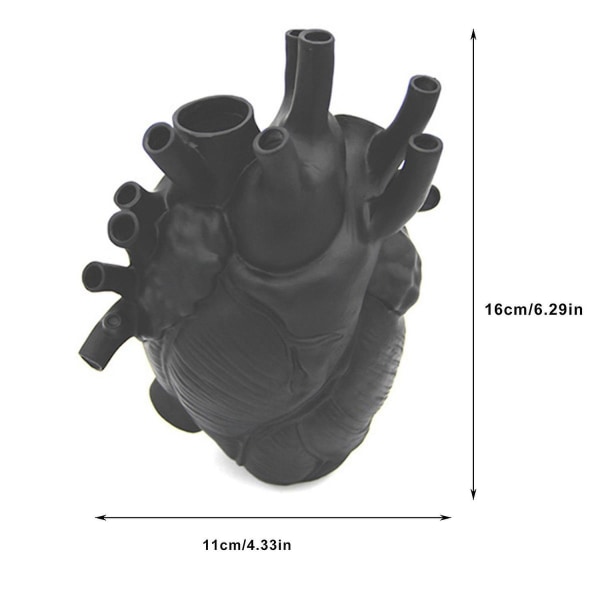 Anatomiset sydänmaljakkokukat Sydämenmuotoinen veistoshartsi