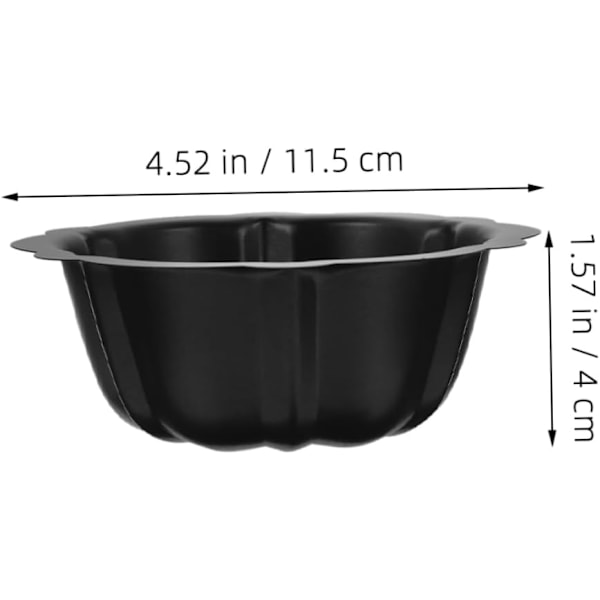 Silikon Gresskar Pannekakeform Mini Kakeform 4 Nonstick Riflet Kakeform