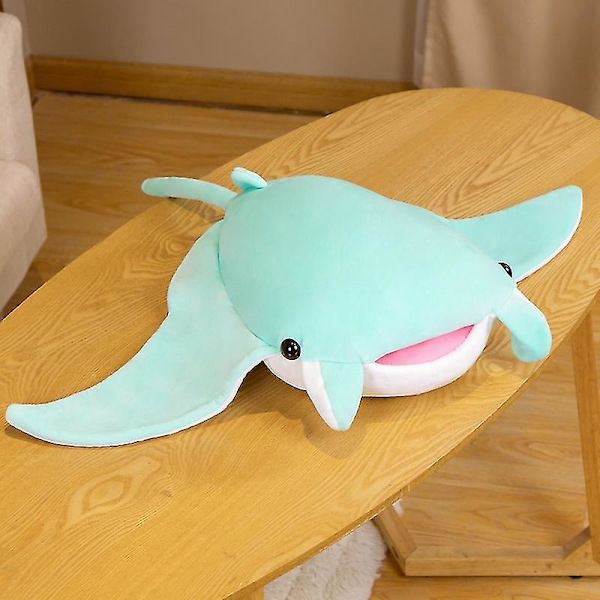 Uusi tuote 70/90cm Manta Ray Plussilelu Ray Rajiformes Heittotyynyt Koristelu Sohvatyyny Lapsille 90cm green