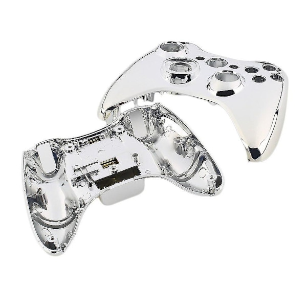 Chrome Silver Modifierad Skal Guld Knappar Xbox 360