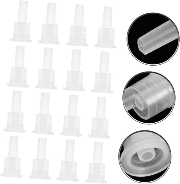 100 st aluminiumlock dropp inre plugg för flaskor eterisk oljeflaska tätningsplugg ersättning