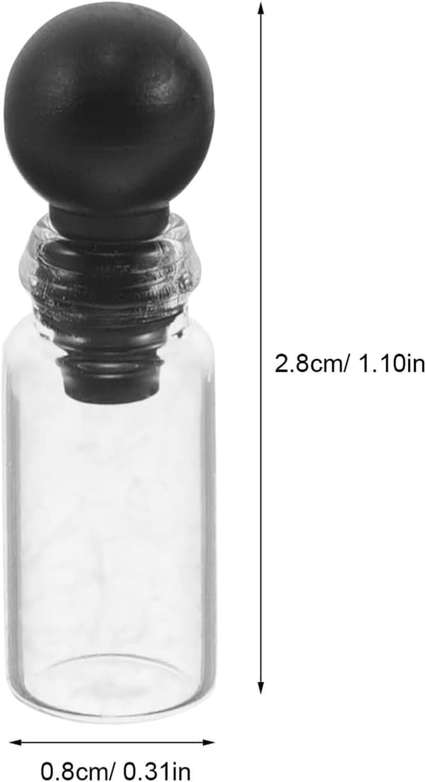 150 stk. mini glass parfymeprøveflasker 0,5 ml eteriske oljeflasker
