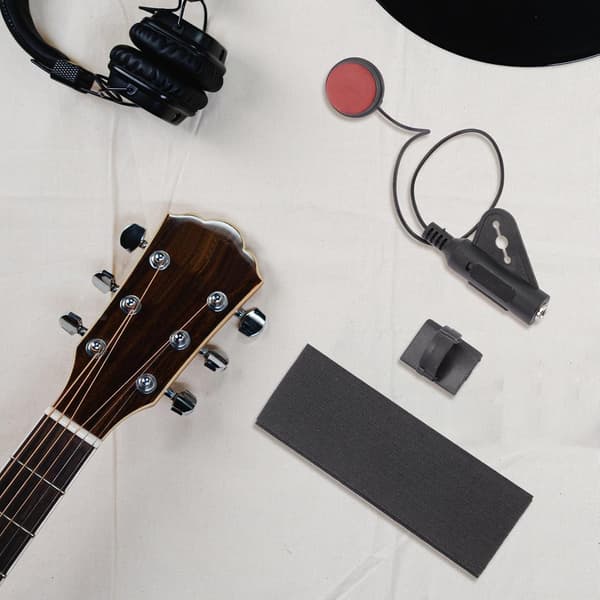 Akustiskt instrument gitarrpickup ljudpickup volymkontroll självhäftande plast akustiskt gitarrtillbehör