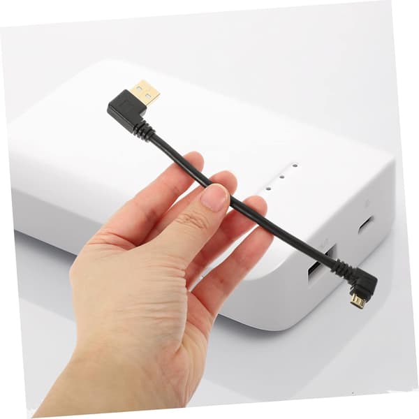 90 graders rätvinklig Micro USB-kabel 3-pack 15 cm kort snabbladdnings- och datasynkroniseringskabeladapter