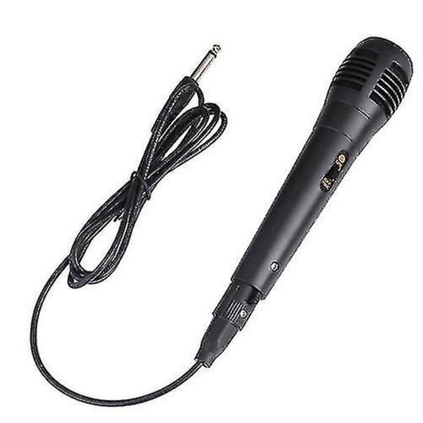 Handhållen mikrofon 2m trådbunden mikrofon Dynamisk mikrofon för att sjunga Tal Högtalarmusik