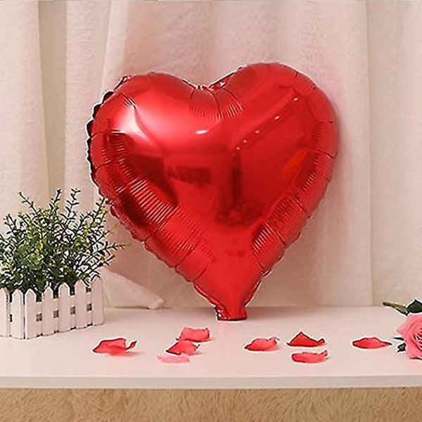 20 kpl 18'' Red Heart Foil Helium Ilmapallot Ystävänpäivä Häät