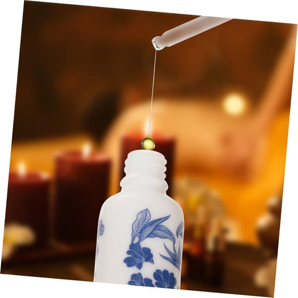 3 stk. æterisk olieflasker Porcelænsdråbeflasker Oliedråbeflasker til parfume
