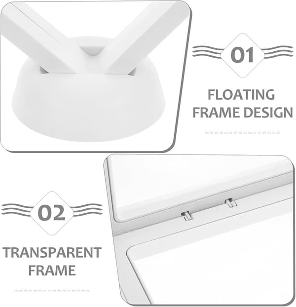 Flydende Ramme Display Case Slankt og Stilfuldt Design 6 Sæt Materiale Nem Montering og Alsidig Anvendelse