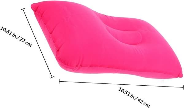 Oppblåsbar campingpute for sove Lett rektangulær PVC utendørs pute