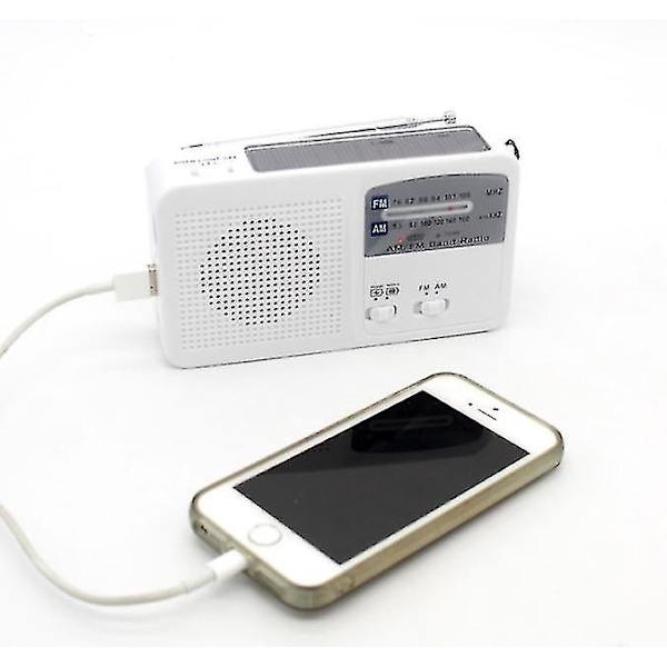 Håndsvinget Radio Nødmobiltelefon Opladning Radio Genopladning Fm/am Radio Nødlygte